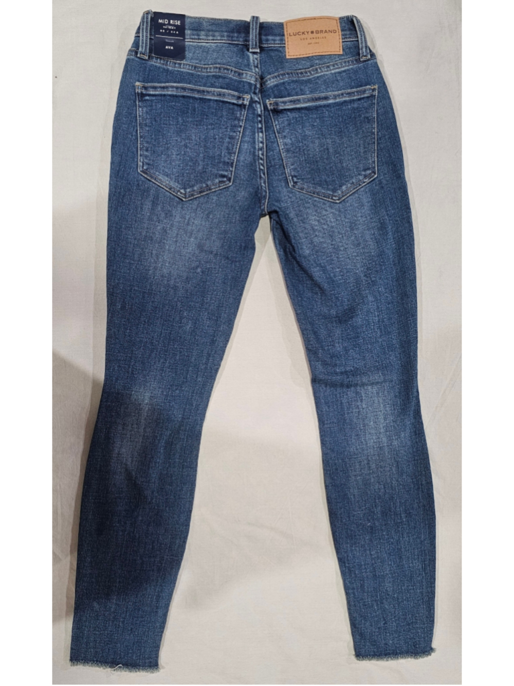 Women's Lucky Brand Ava Mid Rise Skinny Jeans Blue Size 00 - Picture 2 of 6